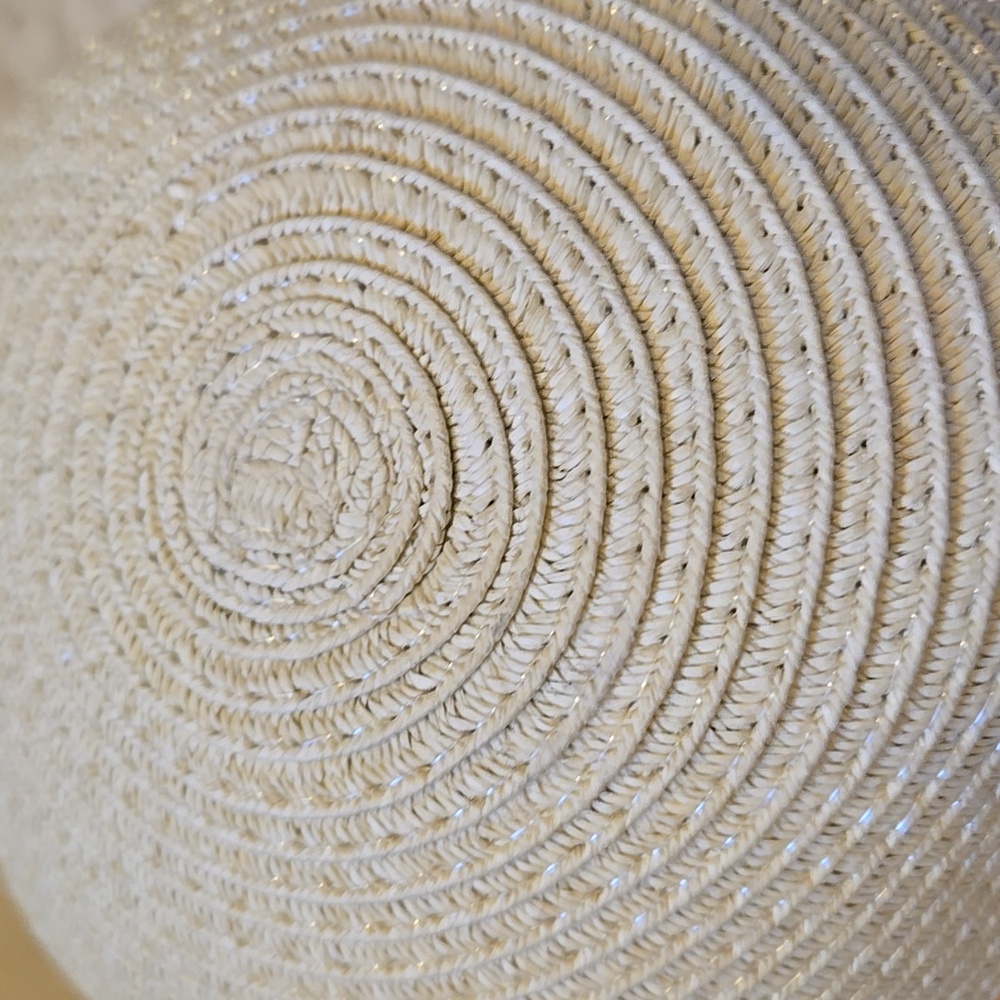 New Shiraleah Chicago Striped Natural Beige Sun Hat - Picture 3 of 7